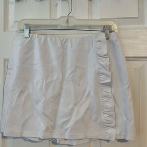 NWT White Ruffle Women's tennis Skirt